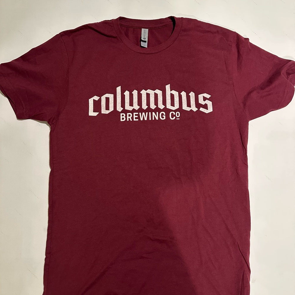 Columbus Brewing co Burgundy Tee